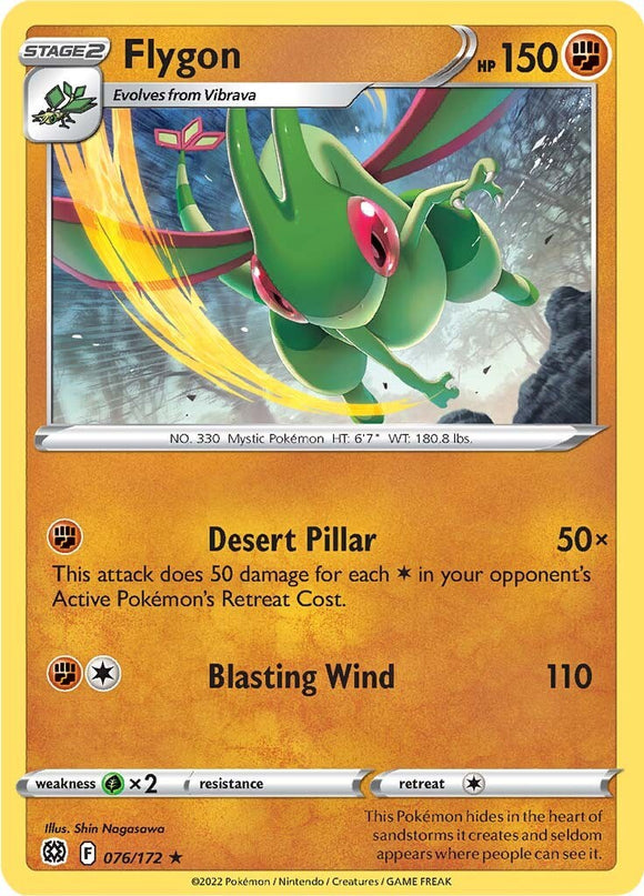 Flygon [076/172] [Brilliant Stars] Reverse Holofoil