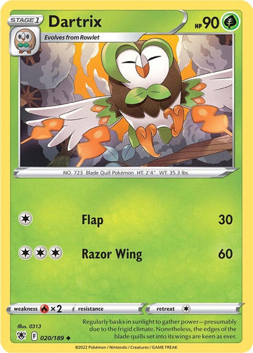 Dartrix [020/189] [Astral Radiance] Reverse Holofoil
