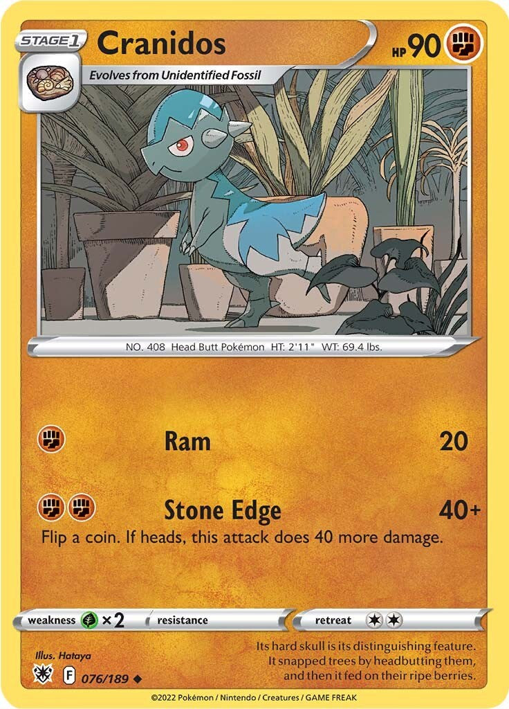 Cranidos [076/189] [Astral Radiance] Reverse Holofoil