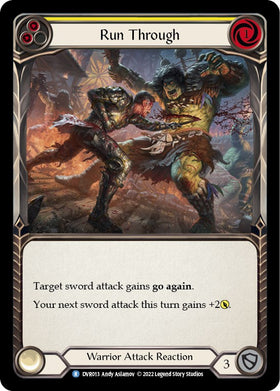 Run Through [DVR013] (Classic Battles: Rhinar vs Dorinthea)