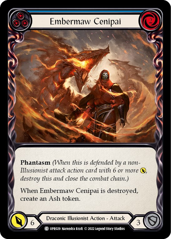 Embermaw Cenipai (Blue) [UPR029] (Uprising)  Rainbow Foil