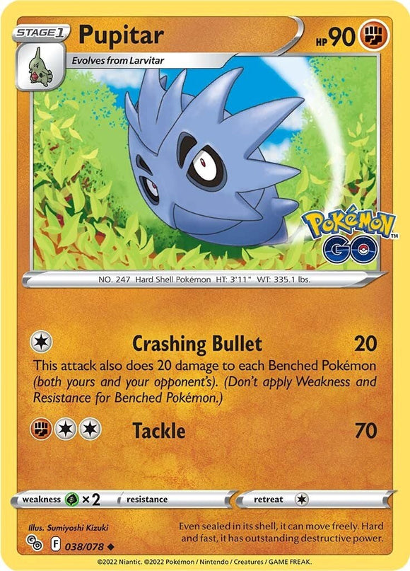 Pupitar [038/078] [Pokemon GO] Reverse Holofoil