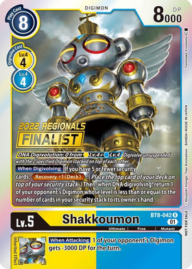Shakkoumon (2022 Championship Offline Regional) [Online Finalist] [BT8-042 R] [New Awakening] Foil