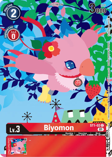 Biyomon (Tamer's Card Set 2 Floral Fun) [ST1-02 C] [Starter Deck 01: Gaia Red] Foil