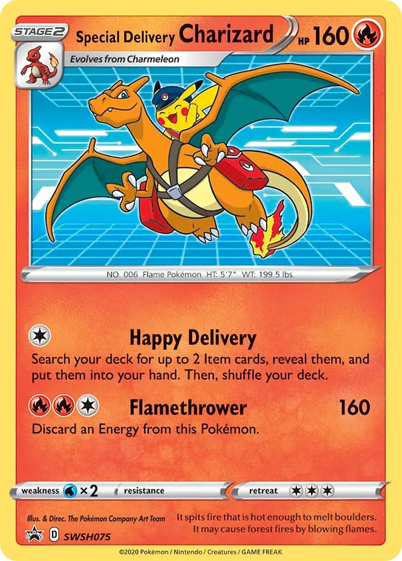 Special Delivery Charizard [SWSH075] [Sword & Shield Promo Cards] Holofoil