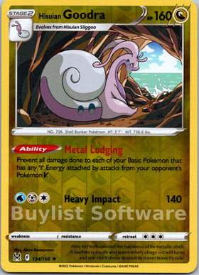 Hisuian Goodra [134/196] [Lost Origin] Reverse Holofoil