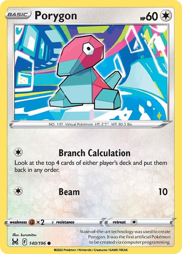 Porygon [140/196] [Lost Origin] Reverse Holofoil