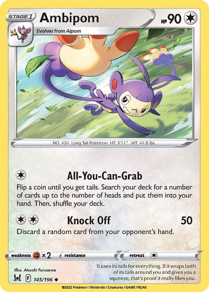 Ambipom [145/196] [Lost Origin] Reverse Holofoil