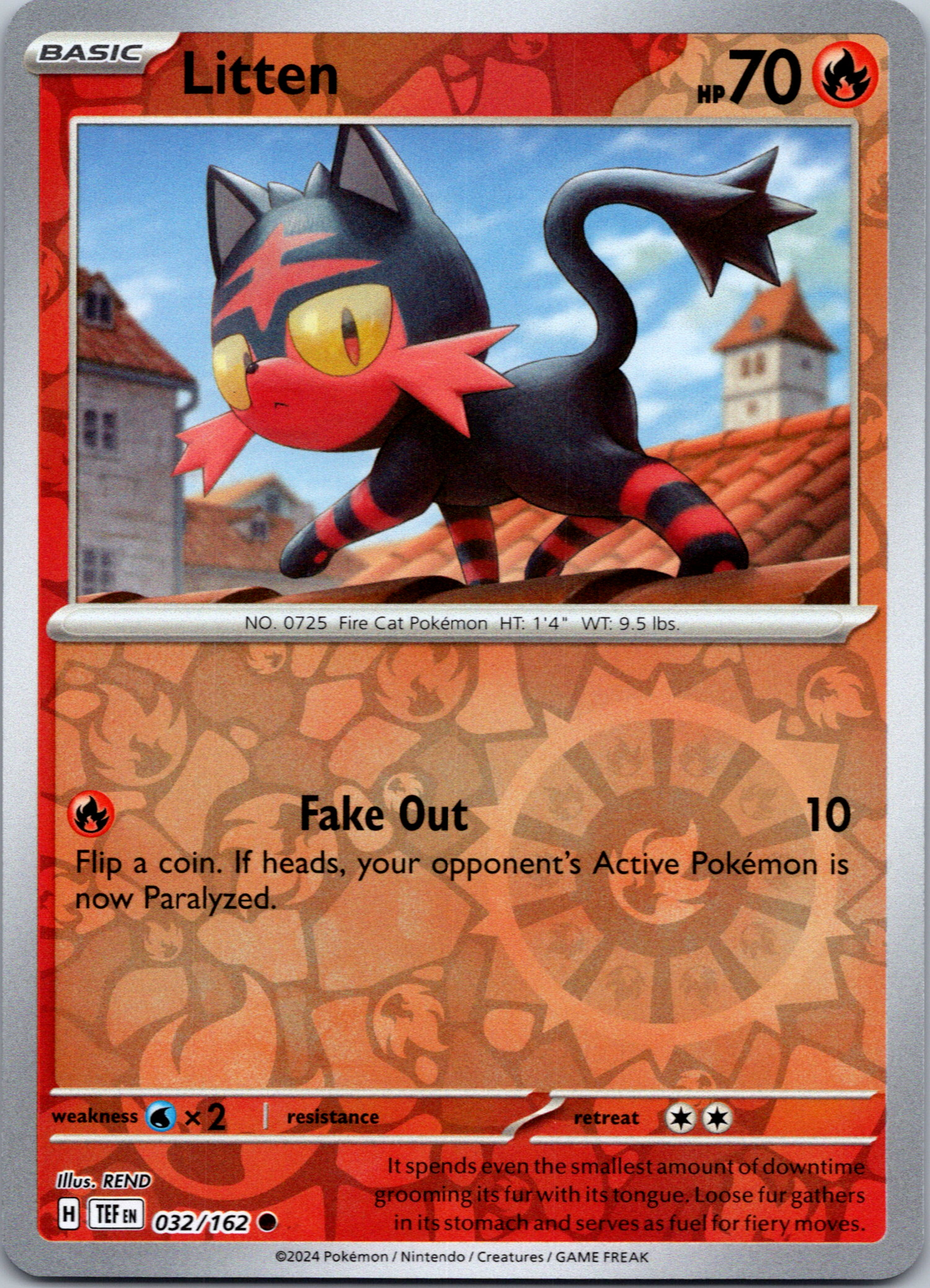 Litten [32/162] - (Temporal Forces) Reverse Holofoil