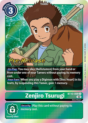 Zenjiro Tsurugi [BT10-090] [Xros Encounter Pre-Release Cards] Foil