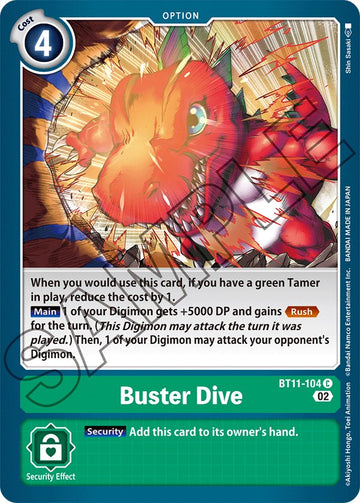 Buster Dive [BT11-104] [Dimensional Phase] Normal