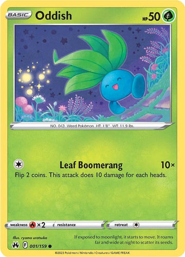 Oddish [001/159] [Crown Zenith] Reverse Holofoil