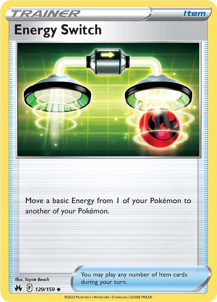 Energy Switch [129/159] [Crown Zenith] Reverse Holofoil