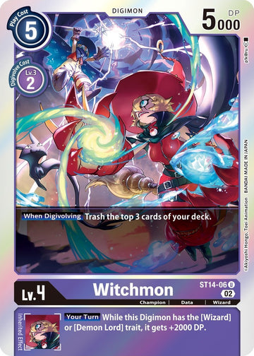 Witchmon [ST14-06] [Starter Deck 14: Beelzemon Advanced Deck Set] Foil