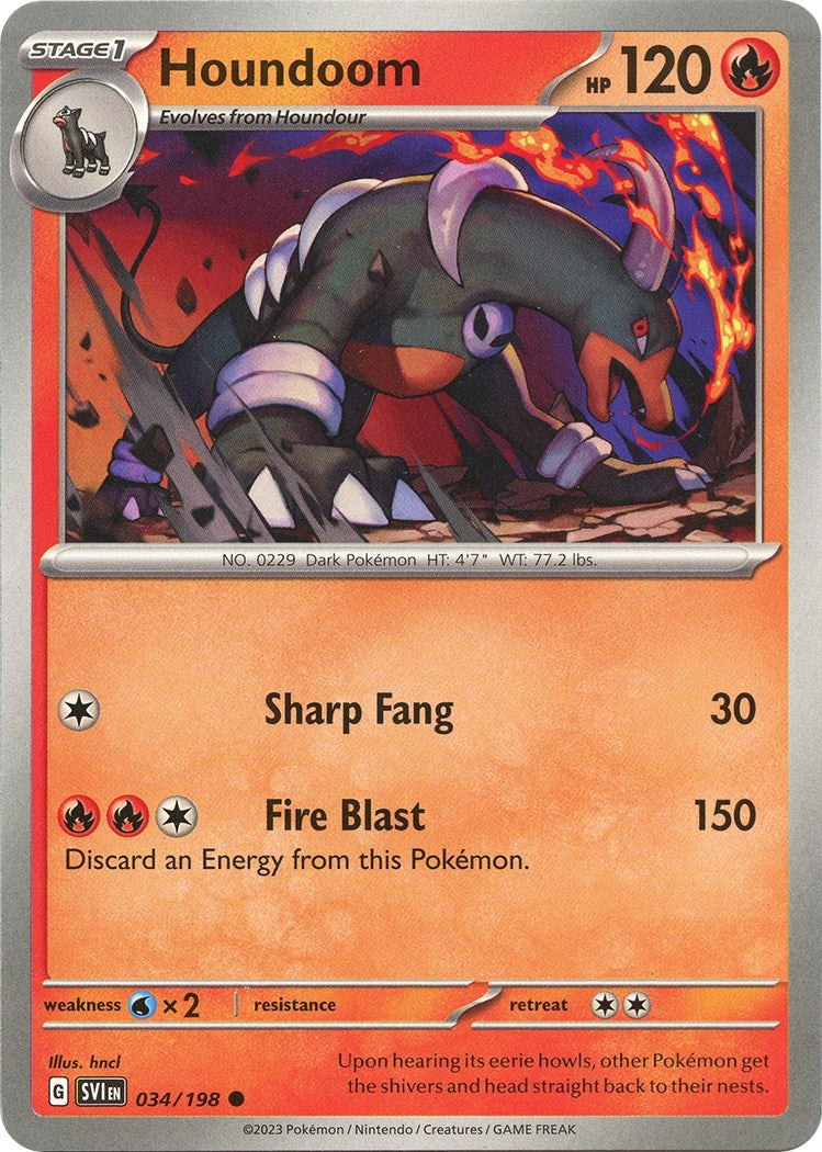 Houndoom - 034/198 [034/198] [Scarlet & Violet Base Set]