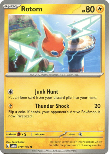 Rotom - 070/198 [070/198] [Scarlet & Violet Base Set] Reverse Holofoil