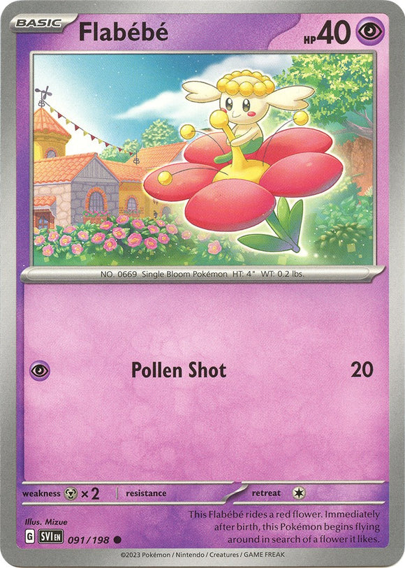 Flabebe [091/198] [Scarlet & Violet Base Set] Reverse Holofoil