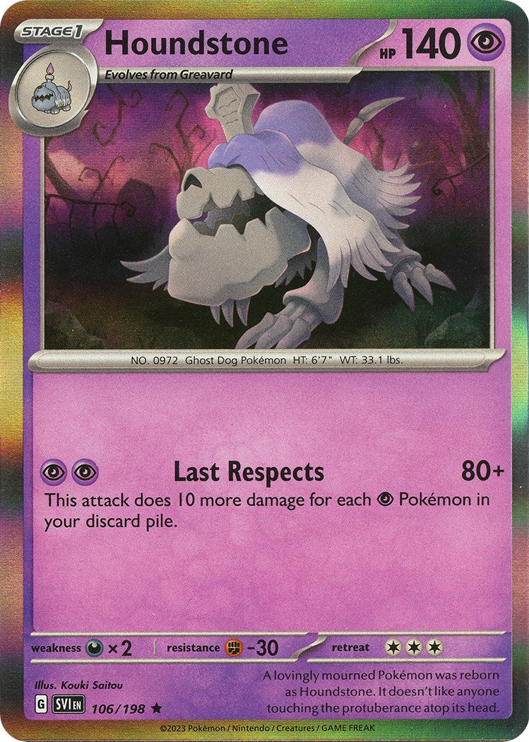 Houndstone [106/198] [Scarlet & Violet Base Set] Reverse Holofoil