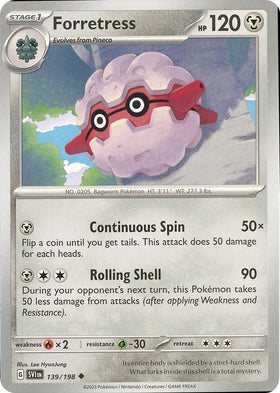 Forretress [139/198] [Scarlet & Violet Base Set] Reverse Holofoil