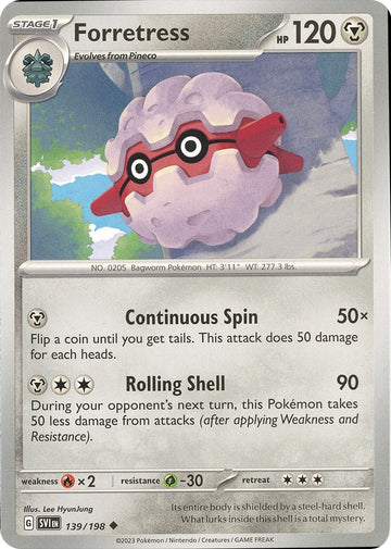 Forretress [139/198] [Scarlet & Violet Base Set] Reverse Holofoil