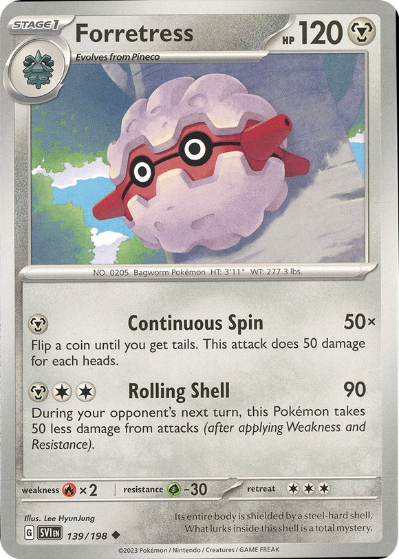 Forretress [139/198] [Scarlet & Violet Base Set] Reverse Holofoil