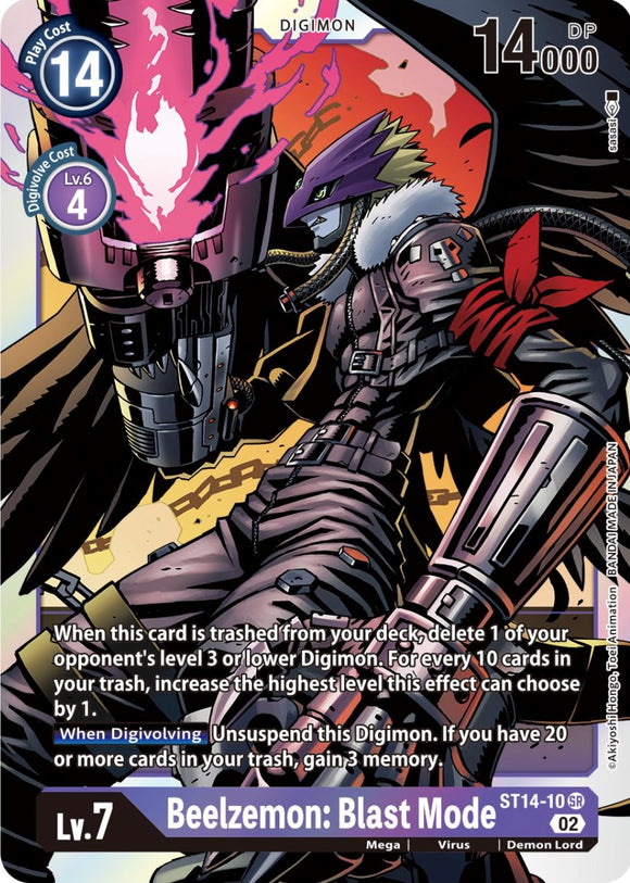 Beelzemon: Blast Mode [ST14-10 SR] [Starter Deck 14: Beelzemon Advanced Deck Set] Foil