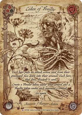 Codex of Frailty [OUT160] (Outsiders)  Cold Foil
