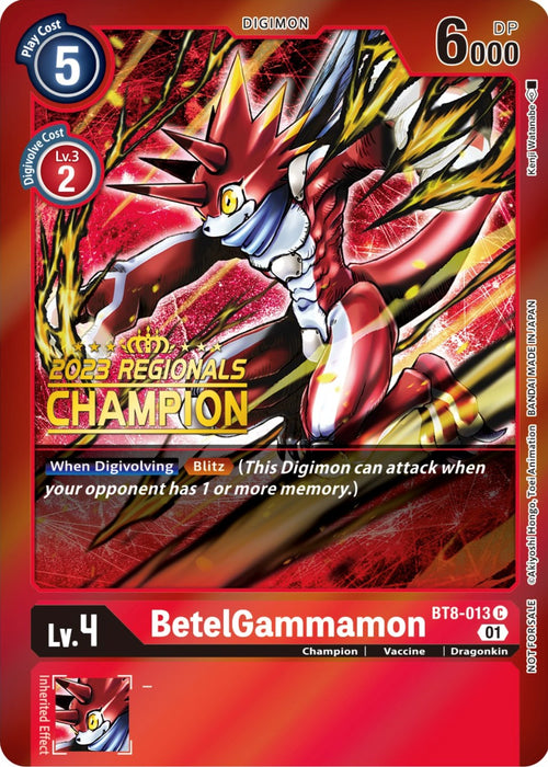 BetelGammamon (Double Pack Set 02) [BT8-013] [New Awakening] Foil