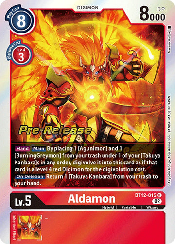 Aldamon [BT12-015] [Across Time Pre-Release Cards] Foil