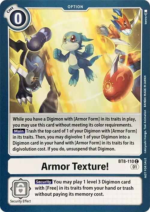 Armor Texture! [BT8-110 C] [Revision Pack Cards]