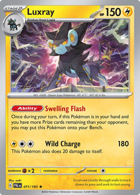 Luxray [071/193] [Paldea Evolved] Reverse Holofoil