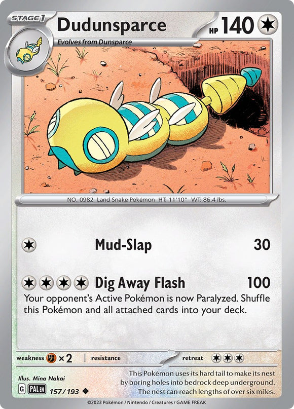 Dudunsparce [157/193] [Paldea Evolved] Reverse Holofoil