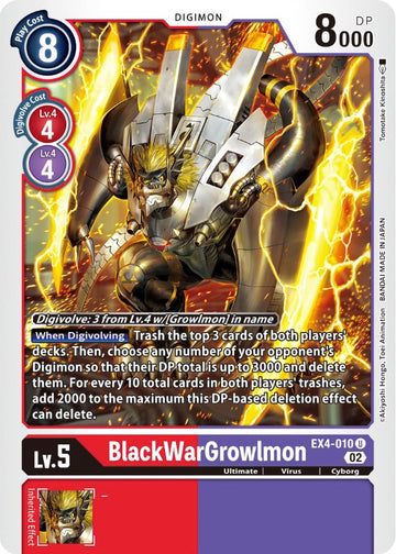 BlackWarGrowlmon [EX4-010 U] [Alternative Being Booster]