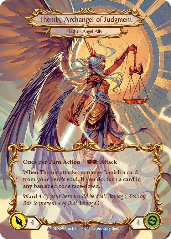 Figment of Judgment // Themis, Archangel of Judgment (Marvel) [DTD006] (Dusk Till Dawn)  Cold Foil