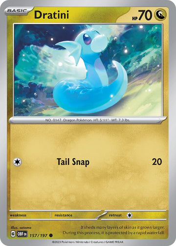Dratini [157/197] [Obsidian Flames] Reverse Holofoil