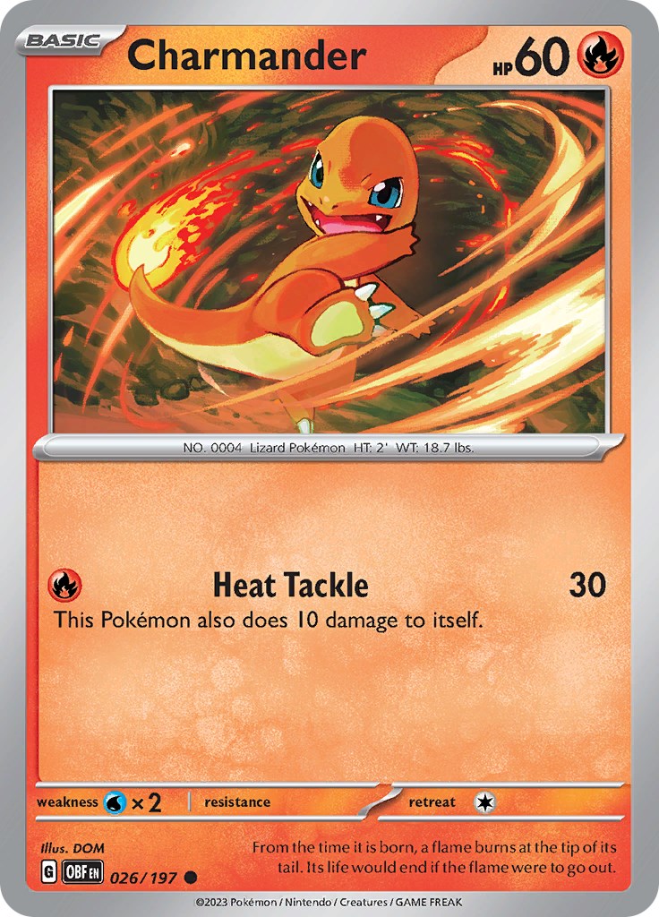 Charmander [026/197] [Obsidian Flames] Reverse Holofoil