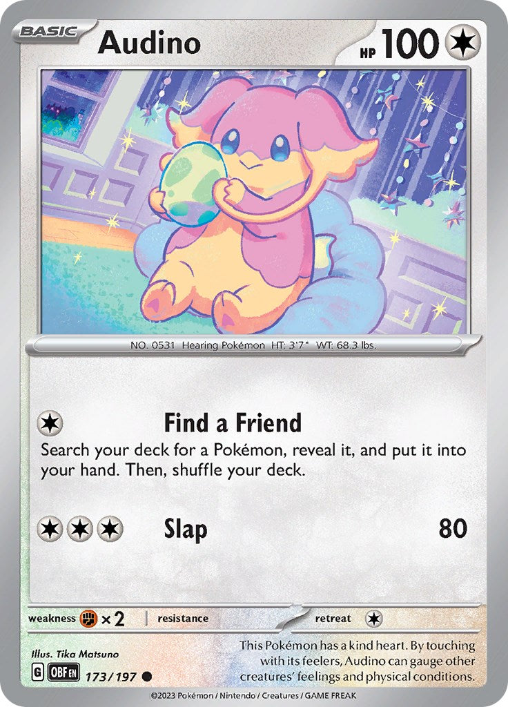 Audino [173/197] [Obsidian Flames] Reverse Holofoil