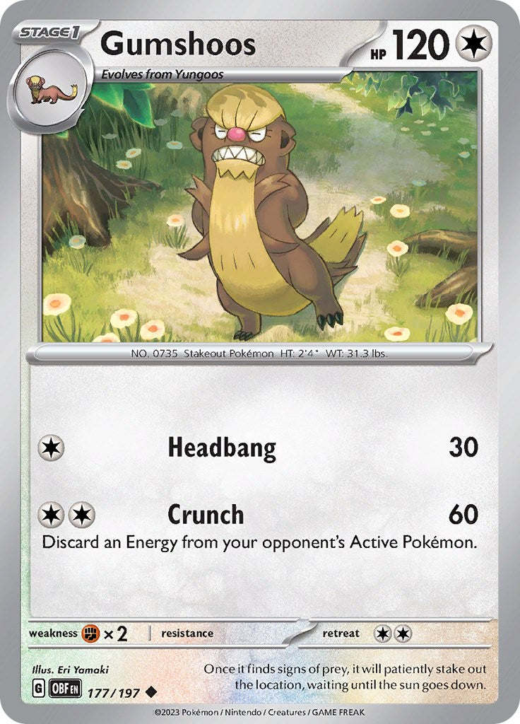 Gumshoos [177/197] [Obsidian Flames] Reverse Holofoil