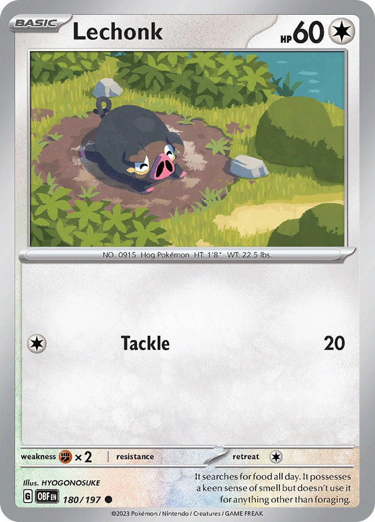 Lechonk (180/197) [Scarlet & Violet: Obsidian Flames]