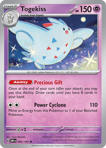 Togekiss [085/197] [Obsidian Flames] Reverse Holofoil