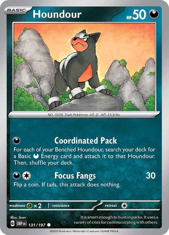 Houndour - 131/197 [131/197] [Obsidian Flames] Reverse Holofoil