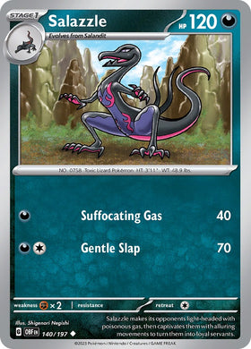 Salazzle [140/197] [Obsidian Flames] Reverse Holofoil
