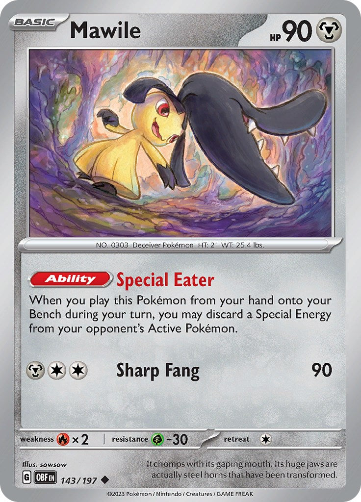 Mawile - 143/197 [143/197] [Obsidian Flames] Reverse Holofoil
