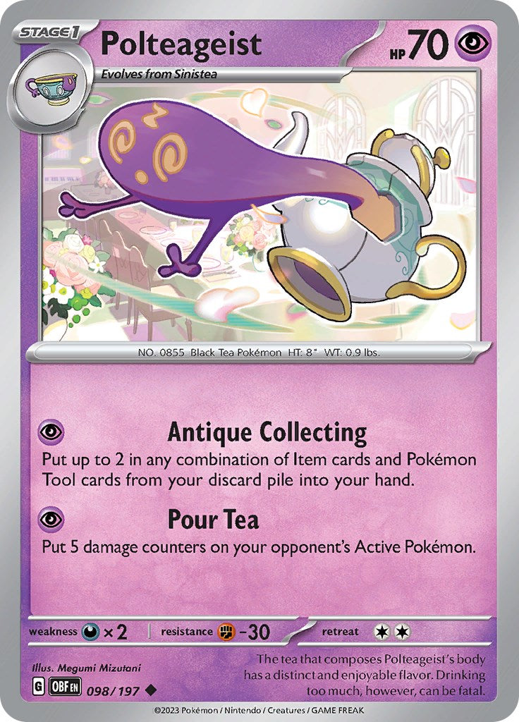 Polteageist [098/197] [Obsidian Flames] Reverse Holofoil