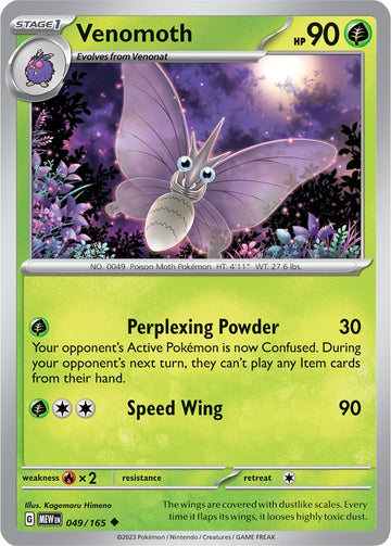 Venomoth (049/165) [Scarlet & Violet:  151]