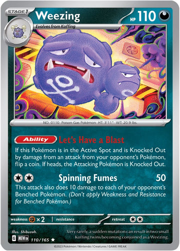 Weezing (110/165) [Scarlet & Violet:  151] Holofoil