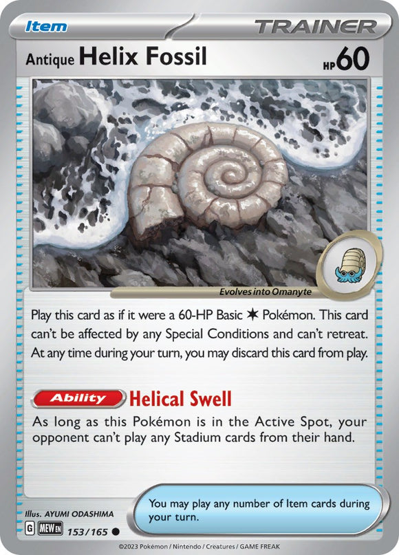 Antique Helix Fossil (153/165) [Scarlet & Violet:  151]