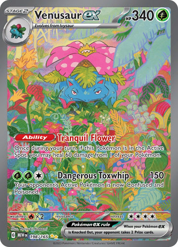 Venusaur ex (198/165) [Scarlet & Violet:  151] Holofoil