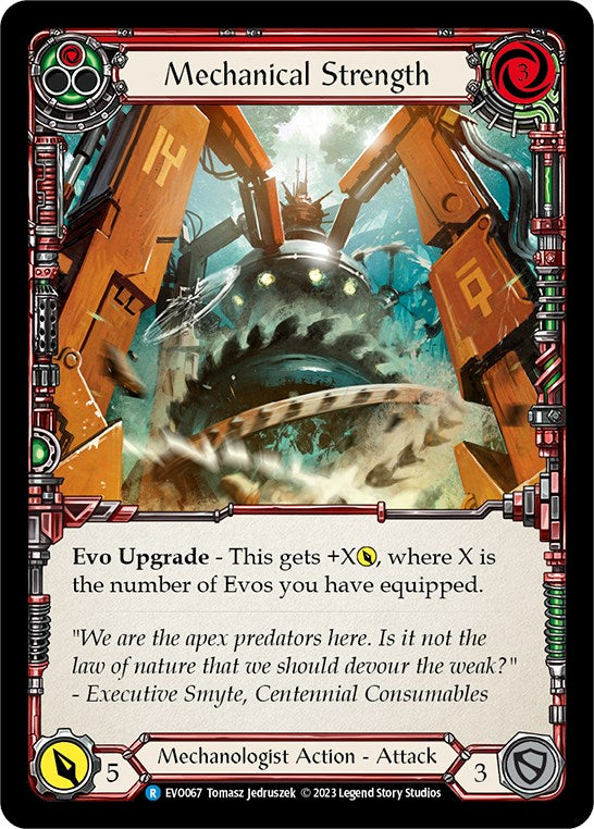 Mechanical Strength (Red) [EVO067] [Bright Lights] Rainbow Foil