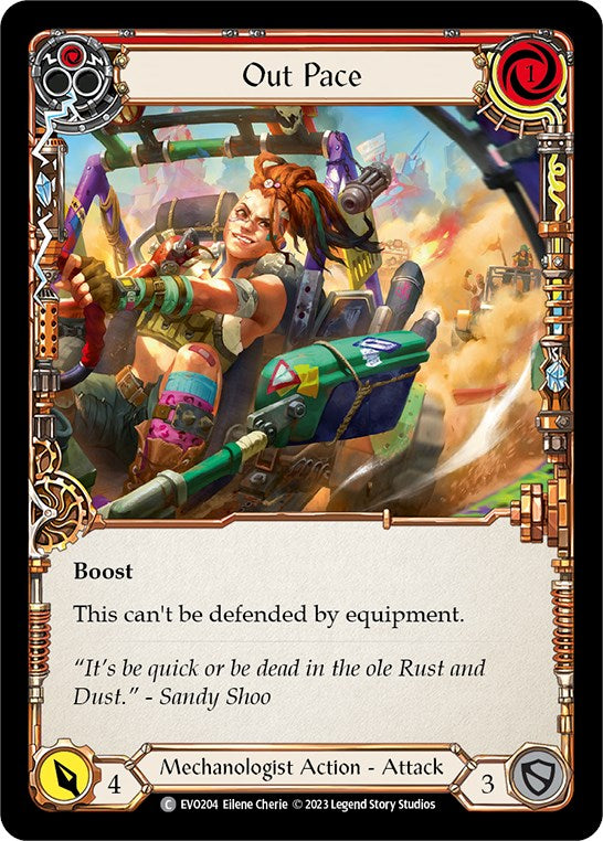 Out Pace (Red) [EVO204] [Bright Lights] Rainbow Foil
